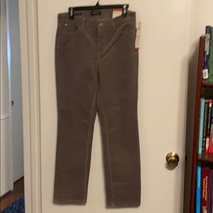 Talbots Ladies Straight Leg Grey Cords Pants